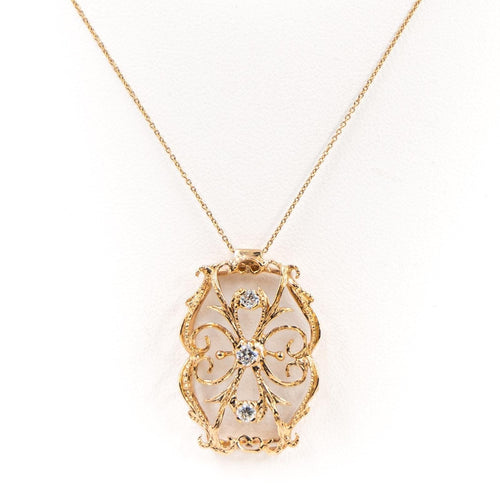 Collier Collier Pendentif Or jaune Diamant 58 Facettes 1962892CN