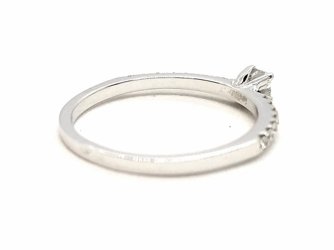 Bague 53 Bague Solitaire Or blanc Diamant 58 Facettes 578730RV