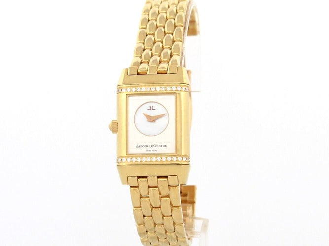 Montre montre jaeger lecoultre reverso duetto lady en or 18k & diamant 58 Facettes 257162