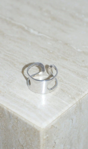 Bague 55 Bague Or blanc Pierre Cardin Space Age 58 Facettes