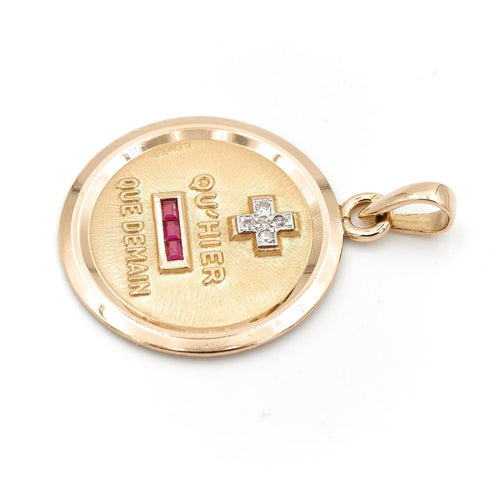Collier Pendentif Or jaune Diamant 58 Facettes 1890030CN