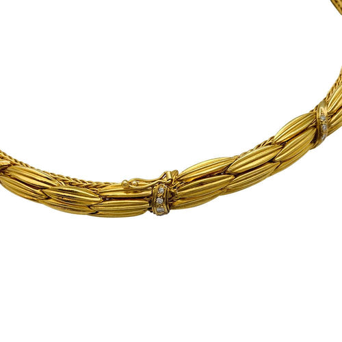 Collier Collier Lalaounis "Epis" en or jaune et diamants. 58 Facettes 31909