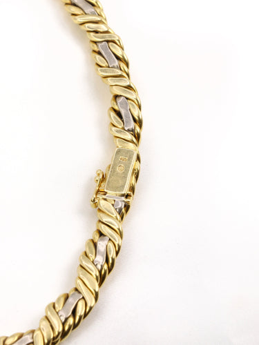 Collier Collier vintage tressé diamants 58 Facettes 739