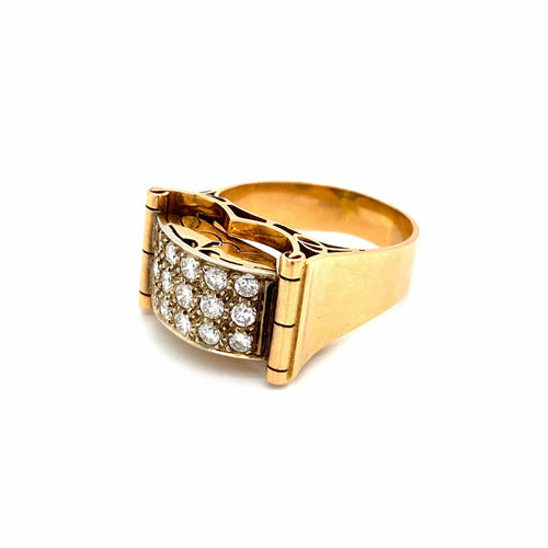 Bague 52 Bague Art Déco Diamant 58 Facettes