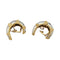 Boucles d'oreilles Clips d'oreilles A.Reza or blanc et jaune. 58 Facettes 30724