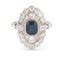 Bague Bague marquise en platine 58 Facettes 1