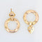Boucles d'oreilles Boucles d'oreilles anciennes en or rose pendantes 58 Facettes 21-741