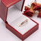 Bague Alliance demi-tour or jaune et diamants serti rail 58 Facettes