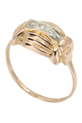 Bague BAGUE DIAMANTS ANNÉES 50' 58 Facettes 053711