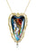Collier COLLIER ANCIEN ÉMAIL DE LIMOGES ET NACRE 58 Facettes 049981