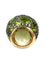 Bague 51 POMELLATO. Collection Tabou, bague or et argent ornée de péridots 58 Facettes