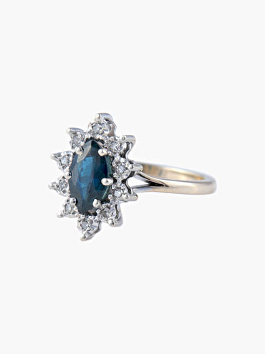Bague Bague Marquise diamants et saphir 58 Facettes 2008
