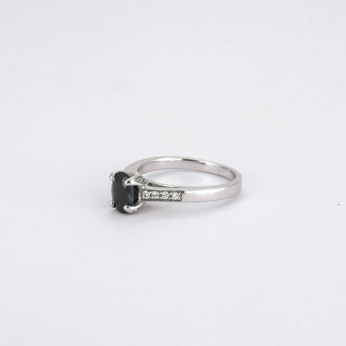 Bague 52 Bague Saphir ovale Diamants 58 Facettes 323506