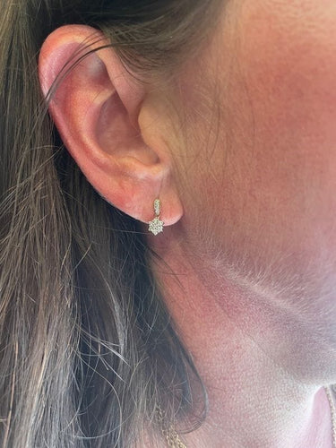 Boucles d'oreilles BOUCLE D'OREILLES ÉTOILES DIAMANTS 58 Facettes 045591