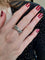 Bague 57 BAGUE ENTRELACÉE OR BLANC DIAMANTS 58 Facettes 078321