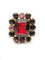 Bague Bague or jaune et grenats 58 Facettes