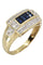 Bague BAGUE MODERNE SAPHIRS ET DIAMANTS 58 Facettes 054861