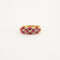 Bague 56 Bague Rubis navette et petits diamants 58 Facettes