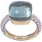 Bague 52 POMELLATO - Bague "Nudo maxi" Or jaune Topaze Diamant 58 Facettes 080591