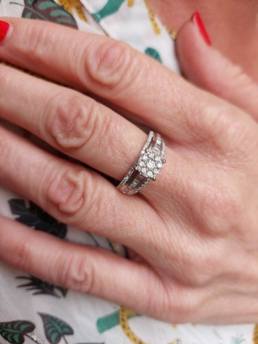 Bague 58 BAGUE STYLE SOLITAIRE MODERNE DIAMANTS 58 Facettes 073941