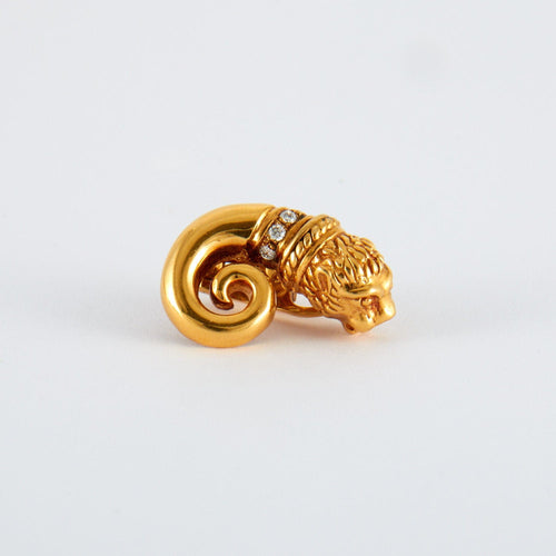 Boucles d'oreilles ZOLOTAS - Clips d'oreilles Chimères Or et Diamants 58 Facettes