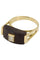 Bague BAGUE MODERNE ÉBÈNE ET DIAMANTS 58 Facettes 051891