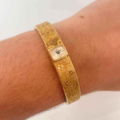 Montre Montre Piaget motif fleur 58 Facettes