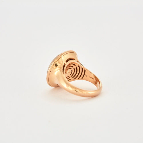 Bague 53 BULGARI – Bague Améthyste Nacre Diamants 58 Facettes