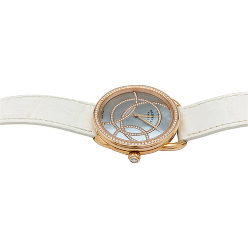 Montre Montre Hermès "Arceau", or rose, diamants et cuir. 58 Facettes 31677