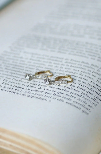 Boucles d'oreilles Dormeuses diamants pendantes 58 Facettes