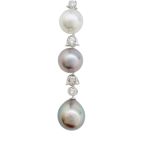 Collier Collier Cartier, "Agnès", or blanc, diamants, perles de culture. 58 Facettes 31183