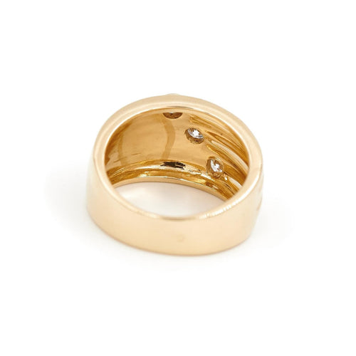Bague 54 Bague Trilogie Or jaune Diamant 58 Facettes 1969272CN