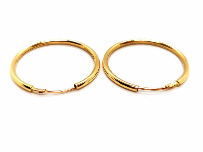 Boucles d'oreilles Boucles d'oreilles Créoles Or jaune 58 Facettes 1732456CN