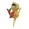 Broche Broche "Oiseau Huppé" or jaune, émeraude, émail. 58 Facettes 31613