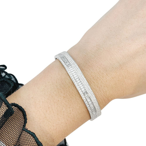 Bracelet Bracelet Messika "Liz" en or blanc et diamants. 58 Facettes 30842
