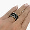 Bague 52 Bague Chanel, modèle "Ultra", en or blanc, céramique noire et diamants. 58 Facettes 31664