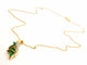 Collier Collier Chaîne + pendentif Or jaune Emeraude 58 Facettes 06591CD