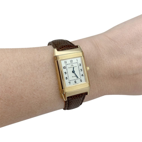 Montre Montre Jaeger-Lecoultre, "Reverso", or jaune et cuir. 58 Facettes 32116