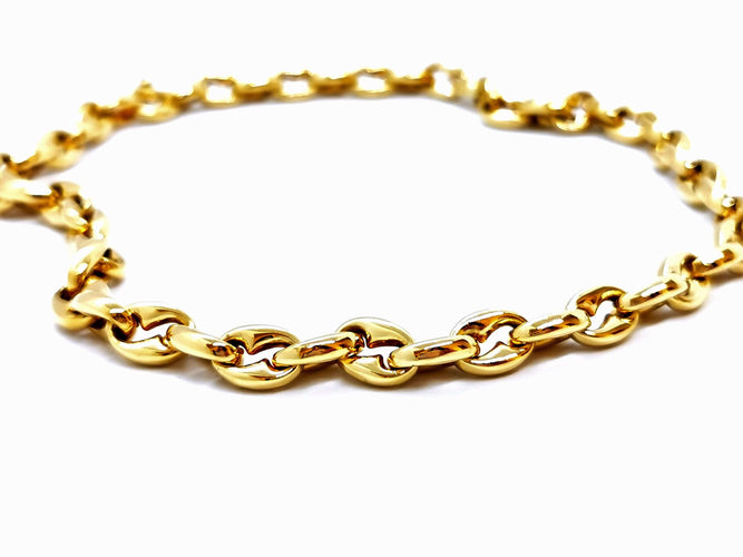 Collier Collier Grain de café Or jaune Saphir 58 Facettes 990281CD