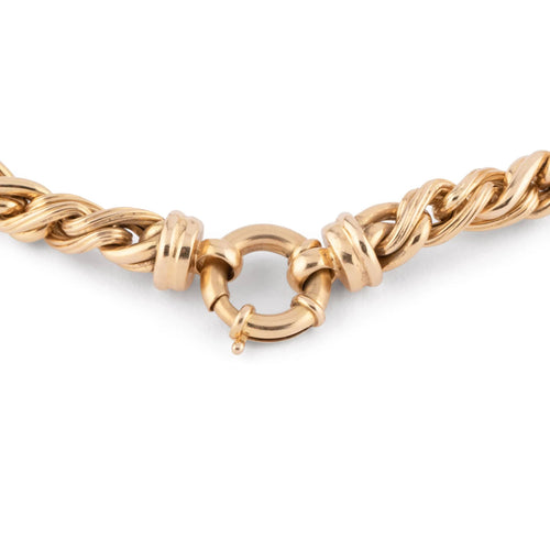 Collier Collier en or jaune maille jaseron 58 Facettes 1