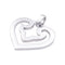 Pendentif Pendentif O.J. Perrin, "Coeur Légende", or blanc, diamants. 58 Facettes 32886