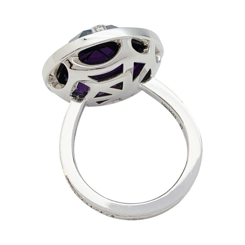 Bague 52 Bague Chaumet, "Attrape-moi...si tu m'aimes", or blanc, améthyste, diamants. 58 Facettes 31781