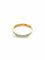 Bague 53 Alliance bicolore en or et diamants 58 Facettes