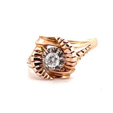 Bague Bague en or jaune et diamant 58 Facettes