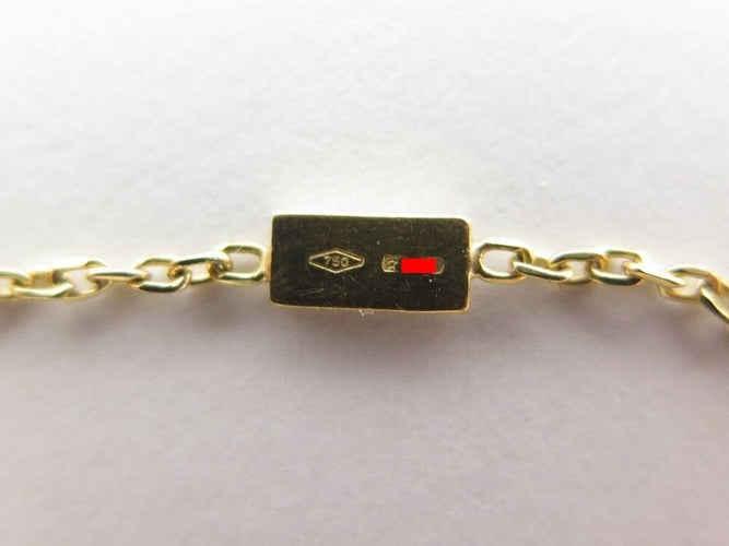 Collier collier GUCCI croix fendue 39 a 47 cm en or jaune 18k 58 Facettes 248967