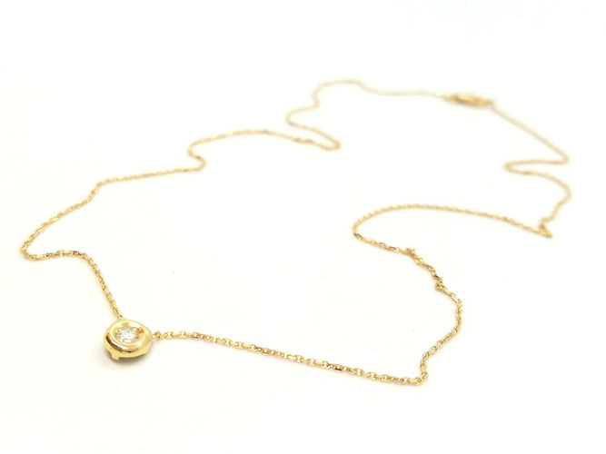 Collier Collier Or jaune Diamant 58 Facettes 579139RV