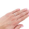 Bague 49 Alliance or blanc et diamants. 58 Facettes 32399