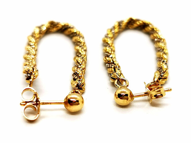 Boucles d'oreilles Boucles d'oreilles Pendantes Or jaune 58 Facettes 1660456CN