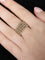 Bague Or Jaune / 57 BAGUE "FACETTE" DEUX ORS 58 Facettes BO/220031