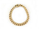 Bracelet bracelet large maille americaine en or jaune 18k 58 Facettes 254717